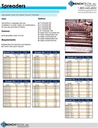 Trench Box Spreaders - Catalog